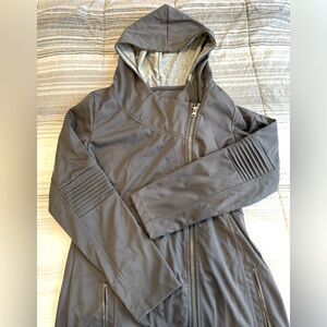 Heather Gray Athletic Rain Coat